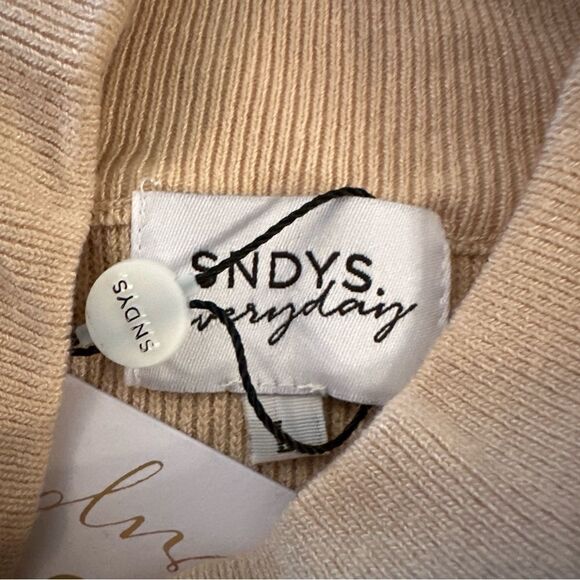 SNDYS Tied Up Knit Dress in Sand New - Picture 3 of 8